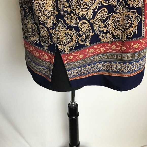 Vintage- Tan Jay Medallion/Paisley Button Down - Picture 8 of 9